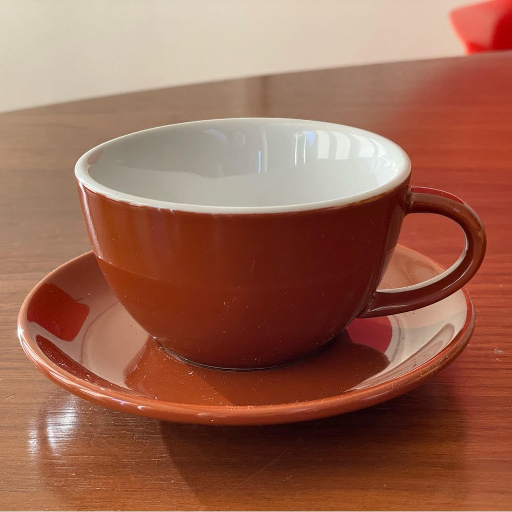 Brown cappuccino cup
